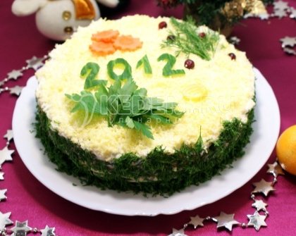 Новогодний салат «2012»