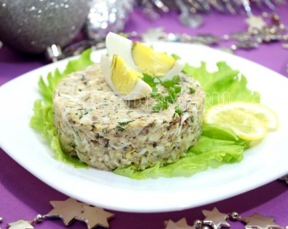 Рыбный салат «Северное сияние»