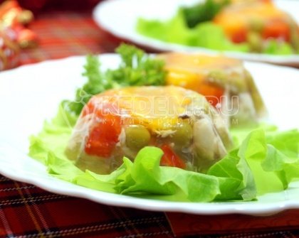 Заливное из курицы «Праздничное»